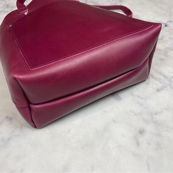 Portland Leather Goods Boysenberry Medium Crossbody Tote Bag - Picture 3 of 10